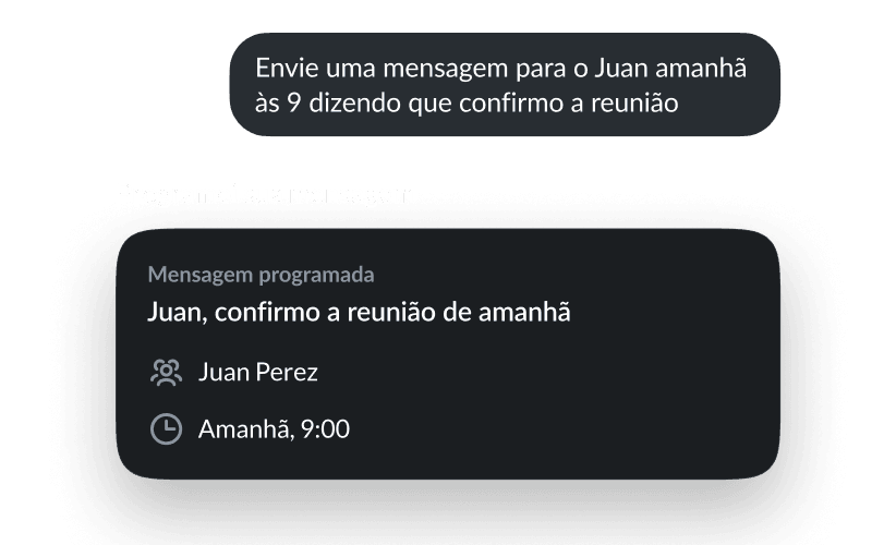 Mensagens programadas