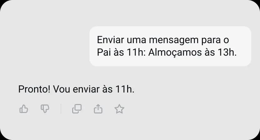 Ações programadas